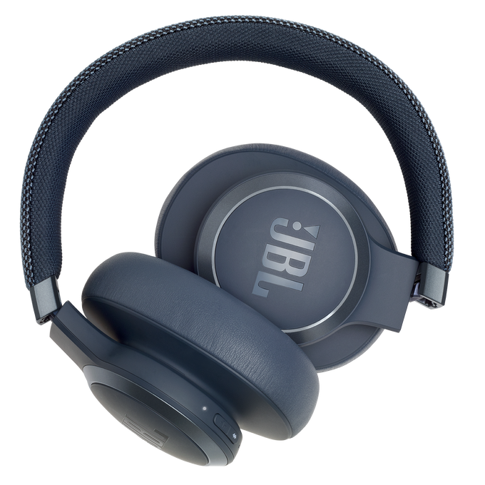JBL Live 650BTNC - Blue - Wireless Over-Ear Noise-Cancelling Headphones - Detailshot 6 image number null